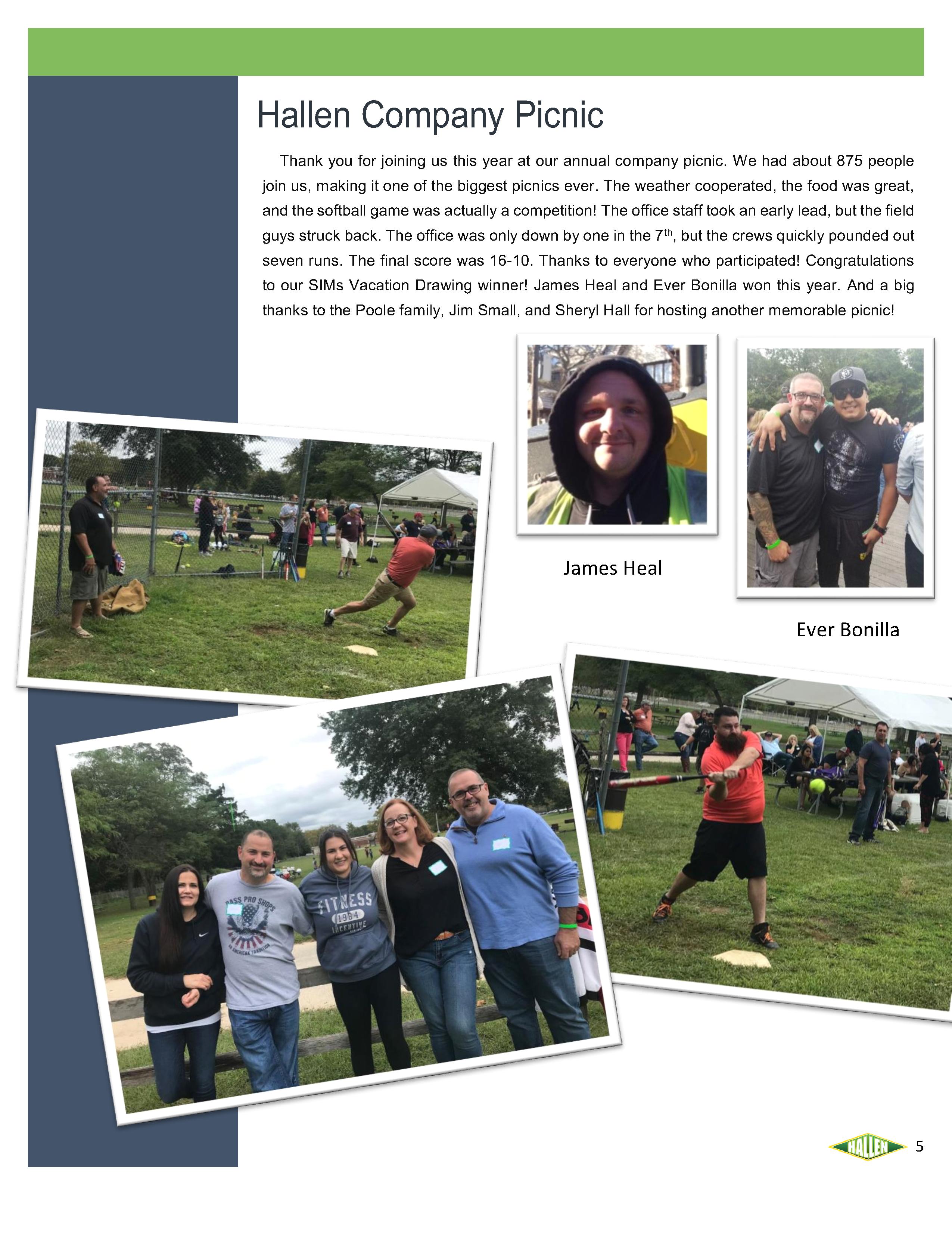 October 2018 Company Newsletter page 5