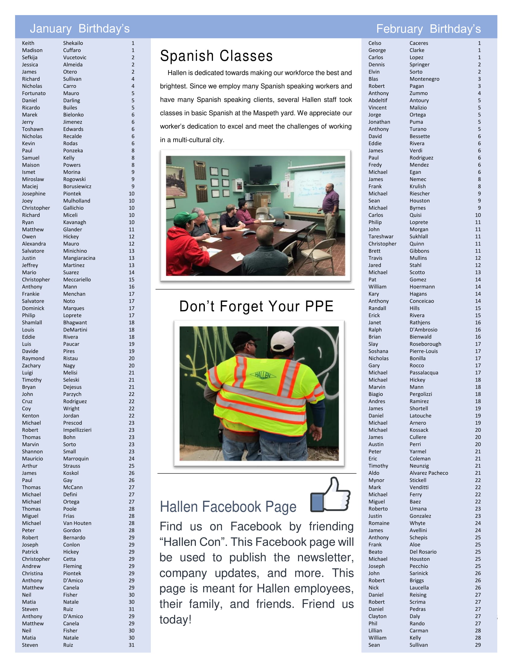 April 2019 Company Newsletter Page 3