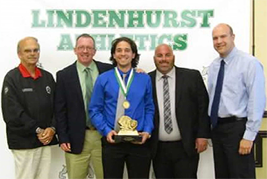 Hallen Construction at the Lindenhurst H.S. Varsity Awards Banquet